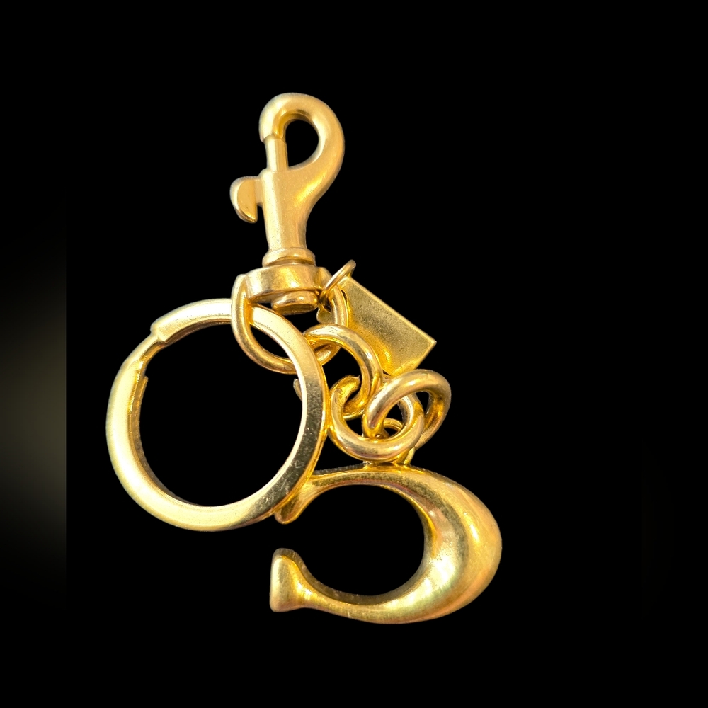 Letter "C" Brass Initial Keychain | Keyfob | Bag Charm - Picture 2 of 2